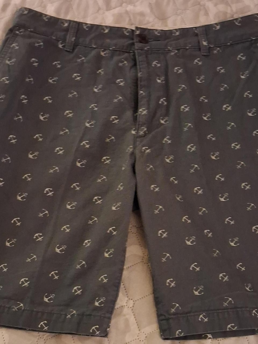 Dockers Navy Blue Anchor-Print Men’s Shorts